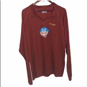Men’s NWT Columbia Rust Colored Pullover Jacket